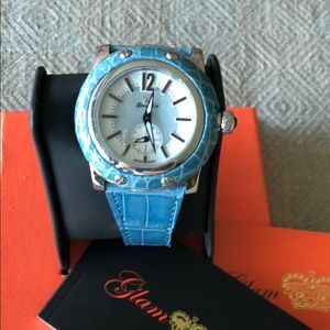 Authentic Glam Rock Watch genuine crocodile skin